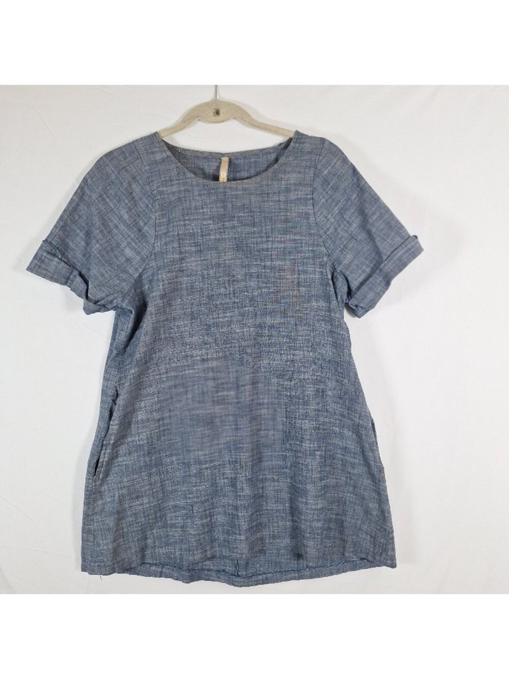 Uncle Frank 100% Cotton Blue Short Sleeve Shirt size small